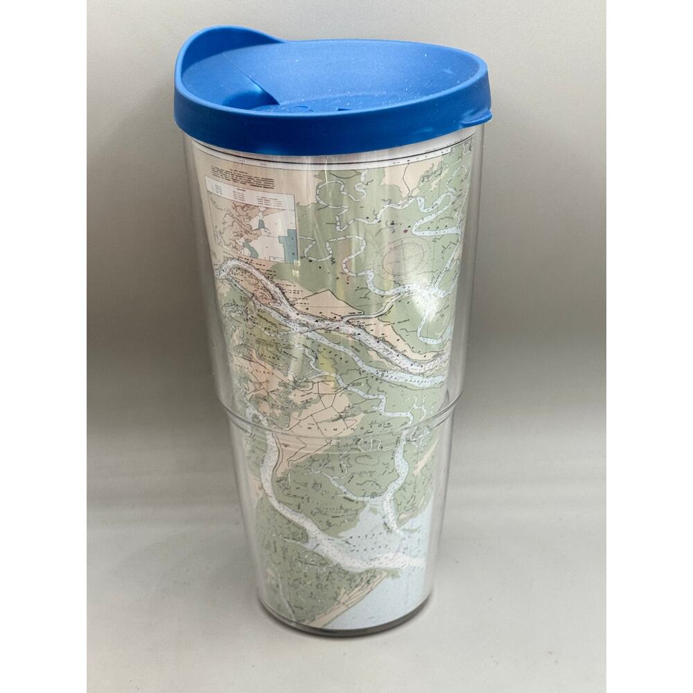 Tervis 24oz SAVANNAH RIVER and WASSAW SOUND Map Travel Tumnbler - Picture 2 of 5